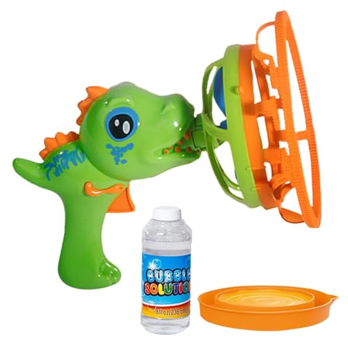 TROONZ Dinosaurier-Blasenmacher, Dinosaurier-Blasenmaschinenstab | Tragbare automatische Seifenblasenmaschine | Unterhaltsamer automatischer Maker mit kontinuierlichem Strom für Kinder, leiser Bubble von TROONZ