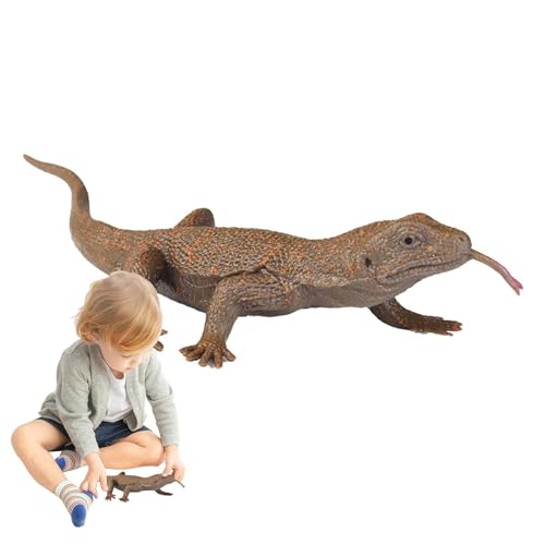 TROONZ Eidechsen-Tiermodell-Spielzeug, simulierte Eidechsen-Figur - Eidechsen-Figurenspielzeug für Kinder - Wissenschaftspädagogische Eidechsen-Requisiten, simuliertes Tierspielzeug für Kinder ab 3 von TROONZ