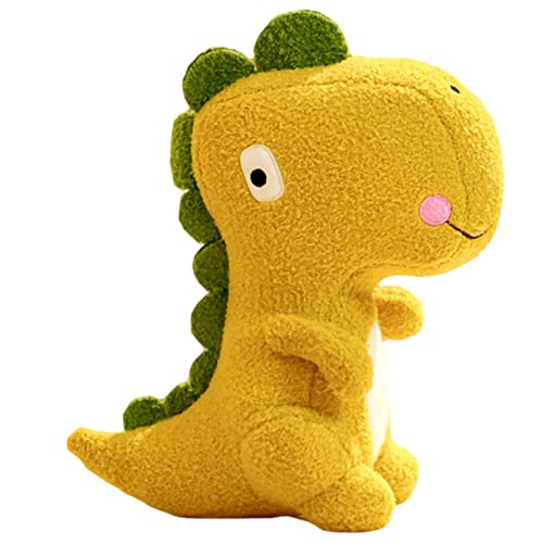 TROYSINC Dinosaurier Plüschtier Kuscheltiere,Plüschtier Spielzeug Plüsch Dinosaurier Stofftier Kinder Spielzeug Festival Geschenk (gelb,25cm) von TROYSINC