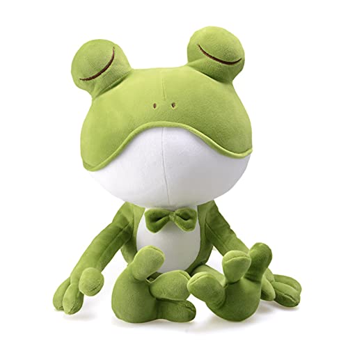 TROYSINC Frosch Stofftier Plüschtier, Plüschkissen Tier Kissen süße Weiche Kuscheltier Frosch Plüsch Spielzeug Geschenk für Kinder (38cm) von TROYSINC