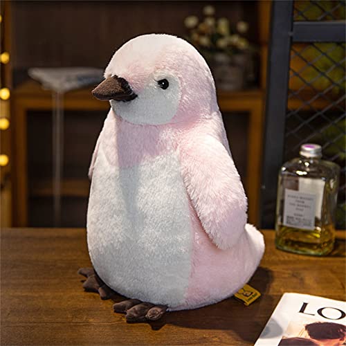 TROYSINC Pinguin Kuscheltier, Pinguin Stofftier Plüschtier, Süße Pinguin-Kissen Geschenke für Kinder Baby Jungen Mädchen (Rosa,25CM) von TROYSINC