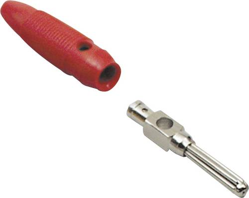 TRU COMPONENTS Büschelstecker Stecker, gerade Stift-Ø: 4mm Rot 100St. von TRU Components