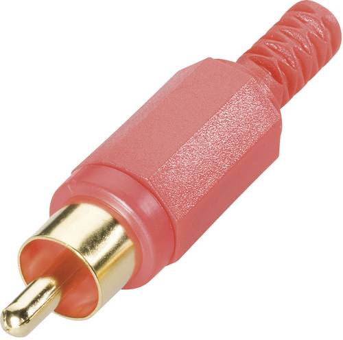 TRU COMPONENTS TC-2518004 Cinch-Steckverbinder Stecker, gerade Polzahl: 2 Rot 100St. von TRU Components