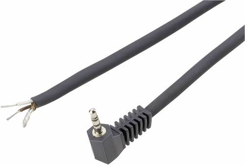 TRU COMPONENTS TC-2517029 Klinken-Steckverbinder 3.5mm Stecker, gewinkelt Polzahl: 2 Mono Schwarz 50 von TRU Components