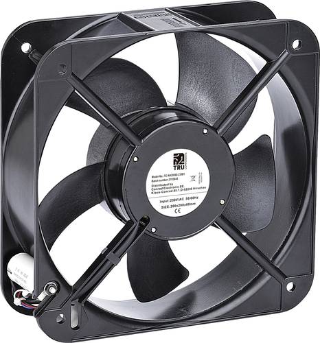 TRU COMPONENTS TC-NA20060-230B1 Axiallüfter 230 V/AC 890 m³/h (L x B x H) 200 x 200 x 60mm von TRU Components