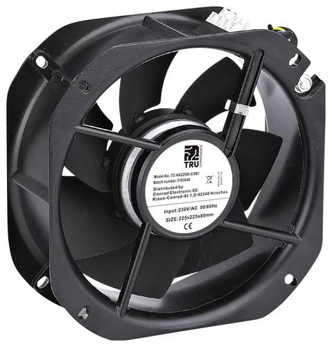 TRU COMPONENTS TC-NA22580-230B1 Axiallüfter 230 V/AC 1150 m³/h (L x B x H) 225 x 225 x 80mm von TRU Components