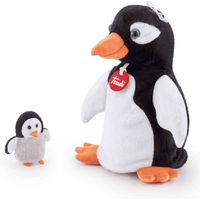 TRUDI 29859 Handpuppe Pinguin mit Baby ca 25cm von TRUDI
