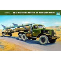 TRUMPETER 750204 1:35 SA-2 Fernlenkrakete auf Transporter von TRUMPETER