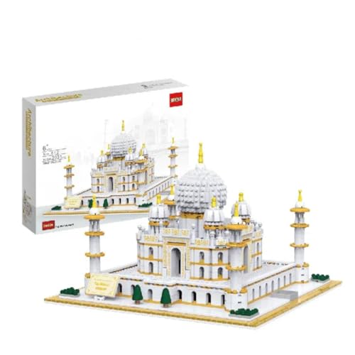 Modular Haus Bausteine Bausatz, 2031 Teilen Taj Mahal Architektur Modellbausatz, Weltberühmte Architekturblöcke gesetzt, Architecture Häuser Modell Bausatz für Erwachsene Jugendliche von TRavesty