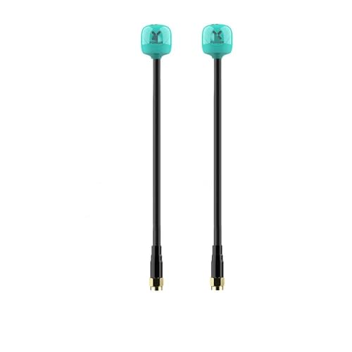 FPV Omni kompatibel mit Foxeer Lollipop 4 Plus 4+ 58G 26Dbi RHCP SMA RPSMA UFL MMCX Ideal Kompatibel mit FPV-Renndrohnen(2PCS Teal 15CM) von TRyYCB