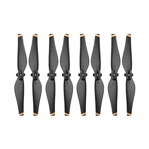 TRyYCB 8PCS Quick Release Propeller Ersatz Zubehör Kompatibel mit D Air Drone Kompatibel Mit D Air Schraube Flügel Fan(Black Gold) von TRyYCB