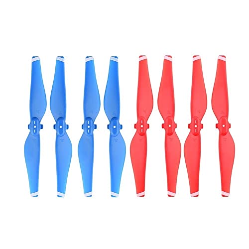 TRyYCB 8PCS Quick Release Propeller Ersatz Zubehör Kompatibel mit D Air Drone Kompatibel Mit D Air Schraube Flügel Fan(Blue RED) von TRyYCB