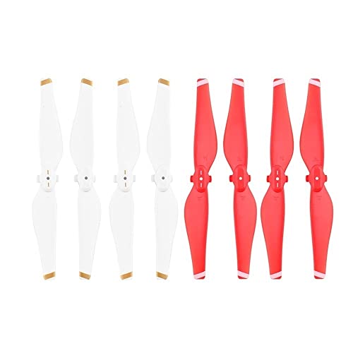 TRyYCB 8PCS Quick Release Propeller Ersatz Zubehör Kompatibel mit D Air Drone Kompatibel Mit D Air Schraube Flügel Fan(RED White) von TRyYCB