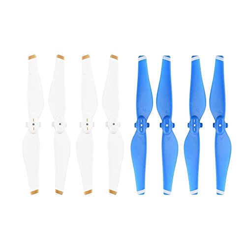 TRyYCB 8PCS Quick Release Propeller Ersatz Zubehör Kompatibel mit D Air Drone Kompatibel Mit D Air Schraube Flügel Fan(White Blue) von TRyYCB