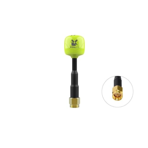 TRyYCB FPV Omni kompatibel mit Foxeer Lollipop 4 Plus 4+ 58G 26Dbi RHCP SMA RPSMA UFL MMCX Ideal Kompatibel mit FPV-Renndrohnen(1PCS Green SMA) von TRyYCB