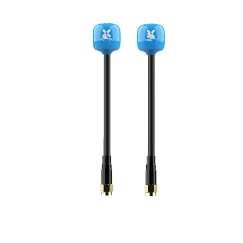 TRyYCB FPV Omni kompatibel mit Foxeer Lollipop 4 Plus 4+ 58G 26Dbi RHCP SMA RPSMA UFL MMCX Ideal Kompatibel mit FPV-Renndrohnen(2PCS Blue SMA 10CM) von TRyYCB