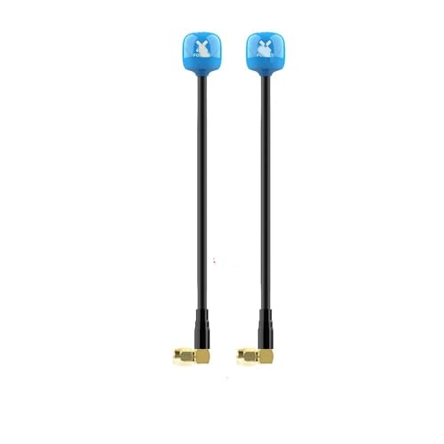 TRyYCB FPV Omni kompatibel mit Foxeer Lollipop 4 Plus 4+ 58G 26Dbi RHCP SMA RPSMA UFL MMCX Ideal Kompatibel mit FPV-Renndrohnen(2PCS Blue SMA 15CM) von TRyYCB