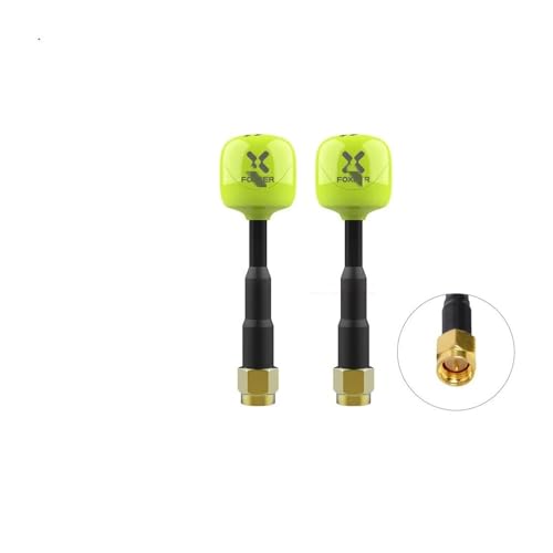 TRyYCB FPV Omni kompatibel mit Foxeer Lollipop 4 Plus 4+ 58G 26Dbi RHCP SMA RPSMA UFL MMCX Ideal Kompatibel mit FPV-Renndrohnen(2PCS Green SMA) von TRyYCB