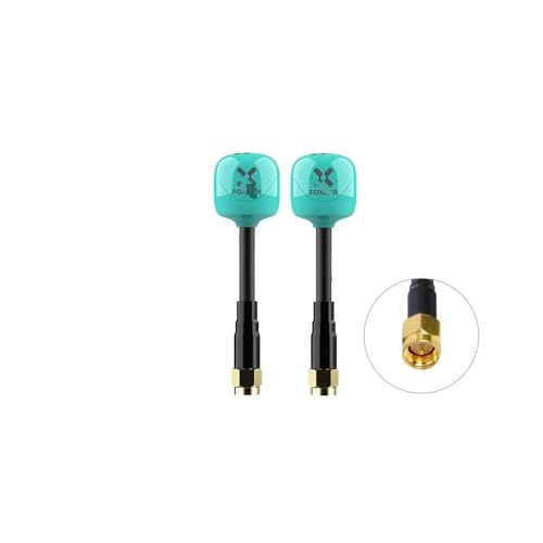 TRyYCB FPV Omni kompatibel mit Foxeer Lollipop 4 Plus 4+ 58G 26Dbi RHCP SMA RPSMA UFL MMCX Ideal Kompatibel mit FPV-Renndrohnen(2PCS Teal SMA) von TRyYCB