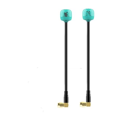 TRyYCB FPV Omni kompatibel mit Foxeer Lollipop 4 Plus 4+ 58G 26Dbi RHCP SMA RPSMA UFL MMCX Ideal Kompatibel mit FPV-Renndrohnen(2PCS Teal SMA 15CM) von TRyYCB