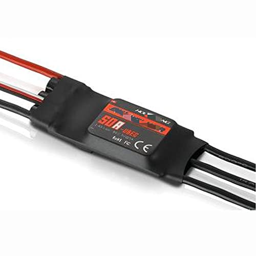 TRyYCB Kompatibler ESC-Geschwindigkeitsregler mit UBEC Kompatibel mit RC-Flugzeuge und Hubschrauber 12A 20A 30A 40A 50A 60A 80A(50A) von TRyYCB