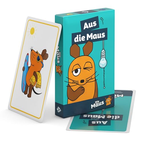 TS Spielkarten | Aus die Maus Spiel für Kinder ab 3 Jahre - wie Schwarzer Peter. Motive aus der Sendung mit der Maus und dem Elefanten - Leinen von TS Spielkarten