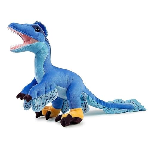 TS TAC-SKY 18-Zoll Blauer Microraptor Dinosaurier Plüschtier - Weiches & Kuscheliges Utahraptor Plüschtier, Sammlerstück Für Kinder(Microraptor) von TS TAC-SKY