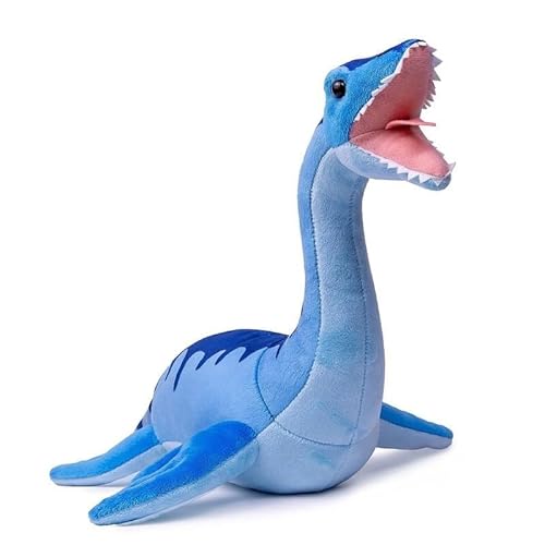 TS TAC-SKY 18-Zoll Blauer Microraptor Dinosaurier Plüschtier - Weiches & Kuscheliges Utahraptor Plüschtier, Sammlerstück Für Kinder(Plesiosaurus) von TS TAC-SKY