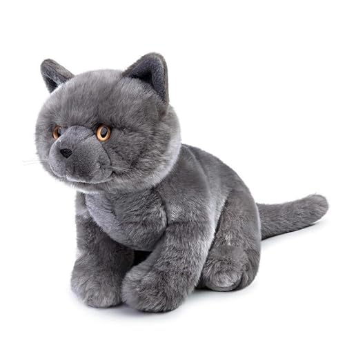 TS TAC-SKY 20 Zoll Pelzigen Katzenpuppenspielzeug - Realistisch Und Süß Gefüllte Tiere - Weich Und Süß Kind Katzenpuppenspielzeug(British Shorthair Cat) von TS TAC-SKY