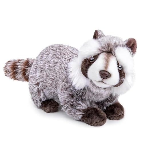 TS TAC-SKY 20 Zoll Pelzigen Katzenpuppenspielzeug - Realistisch Und Süß Gefüllte Tiere - Weich Und Süß Kind Katzenpuppenspielzeug(Raccoon) von TS TAC-SKY