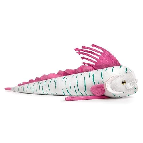 TS TAC-SKY Anglerfisch Plüschtier 30 cm – Braunes, Gruseliges Stofftier, Inspiriert Von Echten Meerestieren Kinder Zu Geburtstagen, Weihnachten(Oarfish) von TS TAC-SKY