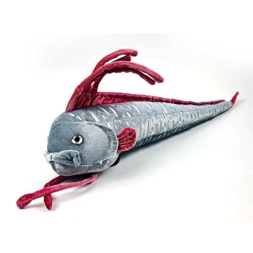 TS TAC-SKY Anglerfisch Plüschtier 30 cm – Braunes, Gruseliges Stofftier, Inspiriert Von Echten Meerestieren Kinder Zu Geburtstagen, Weihnachten(Oarfish New) von TS TAC-SKY