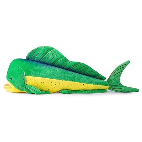 TS TAC-SKY Anglerfisch Plüschtier 30 cm – Braunes, Gruseliges Stofftier, Inspiriert Von Echten Meerestieren Kinder Zu Geburtstagen, Weihnachten(Saury Fish) von TS TAC-SKY