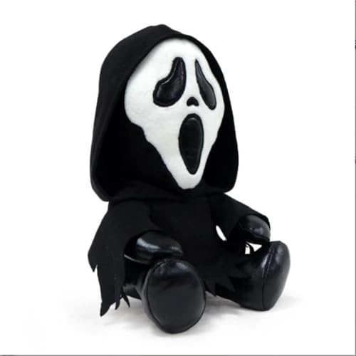 TS TAC-SKY Ghostface Plüschtier Aus Scream - Horror Monster Plush Figur, 17cm Gefülltes Spielzeug, Fangemeinschaften Und Horrorfans von TS TAC-SKY