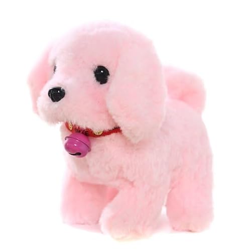 TS TAC-SKY Lieber Teddy 2.0 - Realistischer Stoffhund Als Treuer Begleiter Für Kinder Und Liebhaber Von Haustieren(Pink,Einheitsgröße) von TS TAC-SKY