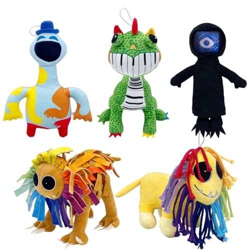 TS TAC-SKY Nightmare Critters Plüschfigur - 30 cm Doey Monster Plüschspielzeug Für Kinder Und Erwachsene - Ideal Für Fans Der Monster-Spielreihe(5pcs) von TS TAC-SKY