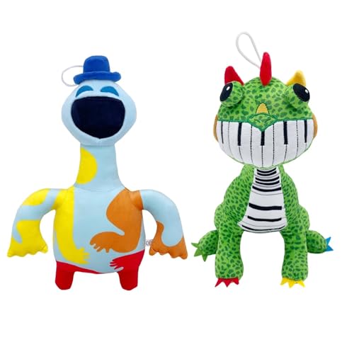 TS TAC-SKY Nightmare Critters Plüschfigur - 30 cm Doey Monster Plüschspielzeug Für Kinder Und Erwachsene - Ideal Für Fans Der Monster-Spielreihe(Doey+pianosaurus) von TS TAC-SKY