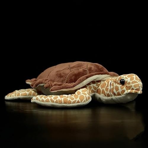 TS TAC-SKY Plüsch-Hawksbill-Schildkröte – 29 cm (11,5 Zoll) Superweiches, Realistisch Gestaltetes Stofftier, Perfekte Meereskriechende Schildkröte Für Kinder(Hawksbill Turtle) von TS TAC-SKY