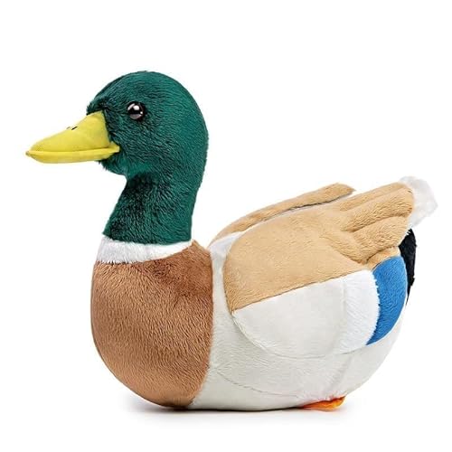 TS TAC-SKY Realistische 13 Zoll Starke Braune Hühnerpuppenspielzeug - Entzückende Gefüllte Tiere Für Die Dekoration des Hauses, Einzigartige Sammlung Von Kindergeschenken(Mallard Duck) von TS TAC-SKY