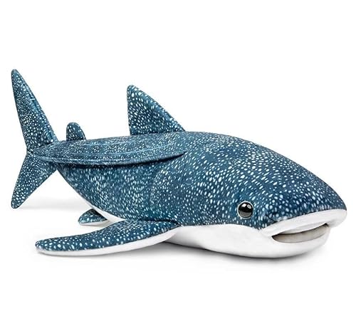 TS TAC-SKY Realistisches Plüschspielzeug Riesenwalhai – 52 cm Langer Blauer, Superweicher Plüschwalhai Kinder Und Ozeanliebhaber(Whale Shark) von TS TAC-SKY