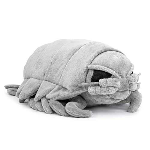 TS TAC-SKY Realistisches Riesen-Isopoden-Plüschtier – 30 cm, Grau, Weich & Strapazierfähig, Niedliches Tiefsee-Tier, Einzigartiges Geschenk Für Kinder Und Tierliebhaber(Big Isopod) von TS TAC-SKY