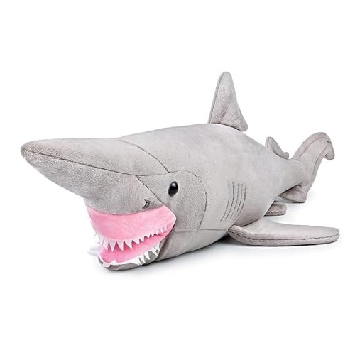 TS TAC-SKY Simulator Puppy Shark - 26,5 Zoll Realistisch Graue Puppy Shark Puppetspielzeug, Super Weiches Meerwesen Gefülltes Tier, Kleine Kinder(Goblin Shark) von TS TAC-SKY