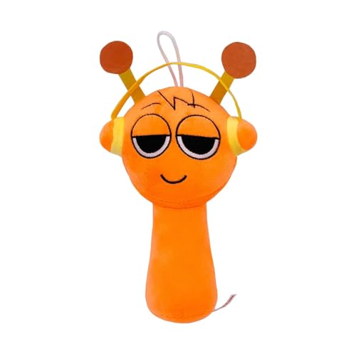 TS TAC-SKY Sprunki Plüschtiere – Weiche Spielzeug-Pillow-Figuren, Perfekte Geschenkidee Für Weihnachten Und Geburtstage Für Kinder Und Erwachsene.(Orange) von TS TAC-SKY