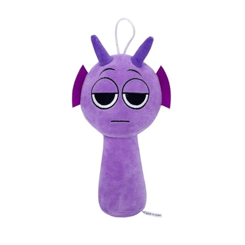 TS TAC-SKY Sprunki Plüschtiere – Weiche Spielzeug-Pillow-Figuren, Perfekte Geschenkidee Für Weihnachten Und Geburtstage Für Kinder Und Erwachsene.(Purple) von TS TAC-SKY