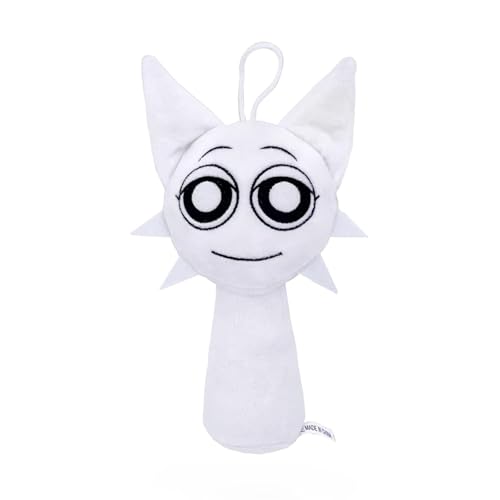 TS TAC-SKY Sprunki Plüschtiere – Weiche Spielzeug-Pillow-Figuren, Perfekte Geschenkidee Für Weihnachten Und Geburtstage Für Kinder Und Erwachsene.(White) von TS TAC-SKY