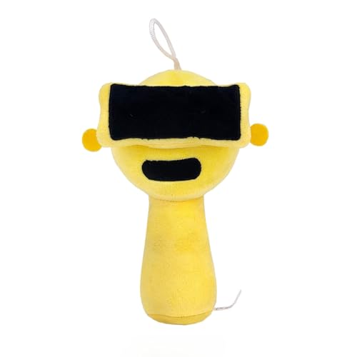 TS TAC-SKY Sprunki Plüschtiere – Weiche Spielzeug-Pillow-Figuren, Perfekte Geschenkidee Für Weihnachten Und Geburtstage Für Kinder Und Erwachsene.(Yellow Black) von TS TAC-SKY