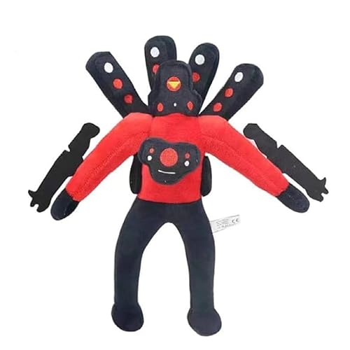 TS TAC-SKY Titan Speakerman Figur - Verbesserte Version, Titan TV Mann Plüschfigur, Kameramann Spielzeug Für Kinder, Halloween, Weihnachten Und Geburtstagen.(A) von TS TAC-SKY