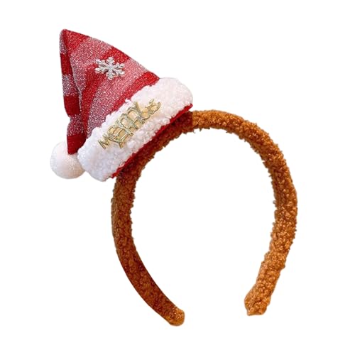 TSBB Weihnachten Santa Hut Stirnband Haar Hoop Haarnadel für Frauen Mädchen Bowknot Haar Clip Haarspangen Kopfbedeckung Requisiten Urlaub Party von TSBB