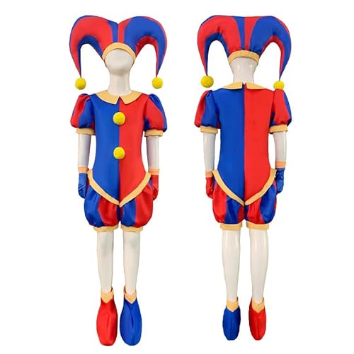 TSDgiHD Magic Numbers Circus Pamney Cosplay Clown Leotard Jumpsuit Anzug Cosplay Kostüm, 110 von TSDgiHD