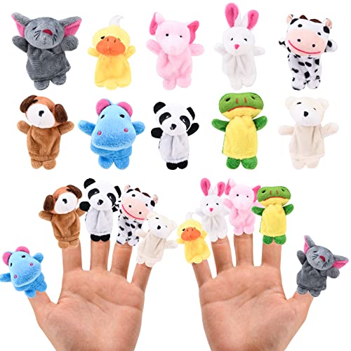 10 Stück Tier Fingerpuppe Karikatur Fingerpuppen Set Süß Plüsch Tier Finger Puppe Kinder Geschichte Zeit Requisiten Baby Fingerpuppen Set Fingerpuppen Spielzeuge Babypädagogik Party Lieferungen (A) von TSLBW